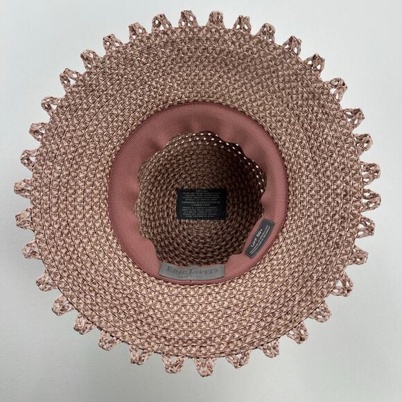 Eric Javits New York Mita Squishee Dusty Pink Woven Bucket Hat Packable UPF 50+ - Picture 9 of 12